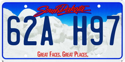 SD license plate 62AH97