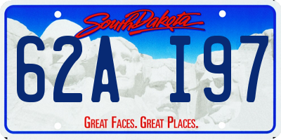 SD license plate 62AI97