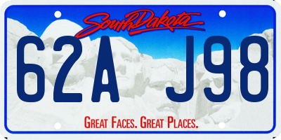 SD license plate 62AJ98