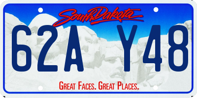 SD license plate 62AY48