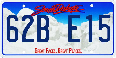 SD license plate 62BE15