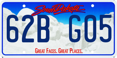 SD license plate 62BG05