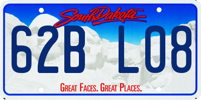 SD license plate 62BL08