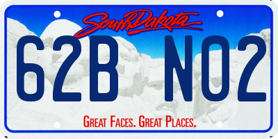 SD license plate 62BN02