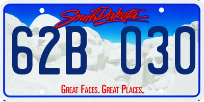 SD license plate 62BO30