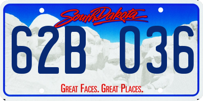 SD license plate 62BO36