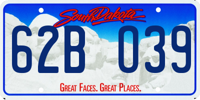 SD license plate 62BO39