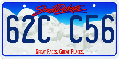 SD license plate 62CC56