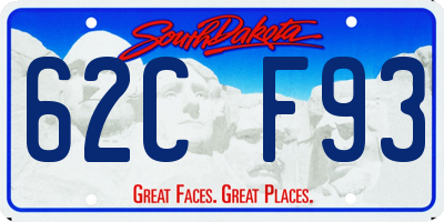 SD license plate 62CF93
