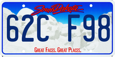 SD license plate 62CF98