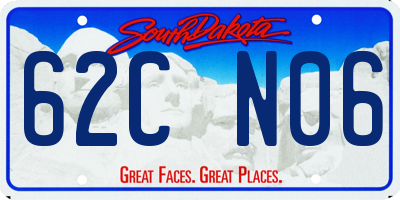 SD license plate 62CN06
