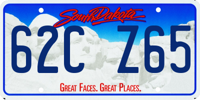 SD license plate 62CZ65