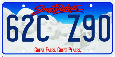 SD license plate 62CZ90