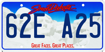 SD license plate 62EA25