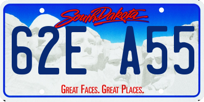SD license plate 62EA55