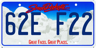 SD license plate 62EF22
