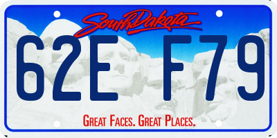 SD license plate 62EF79