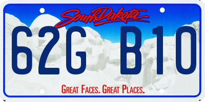 SD license plate 62GB10