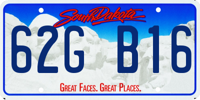 SD license plate 62GB16