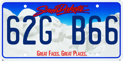 SD license plate 62GB66