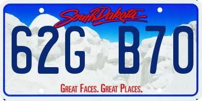 SD license plate 62GB70