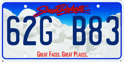 SD license plate 62GB83