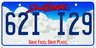 SD license plate 62II29