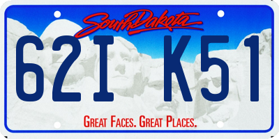 SD license plate 62IK51