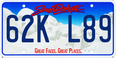 SD license plate 62KL89