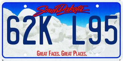 SD license plate 62KL95