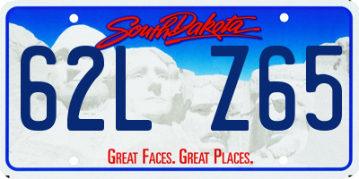 SD license plate 62LZ65