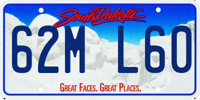 SD license plate 62ML60