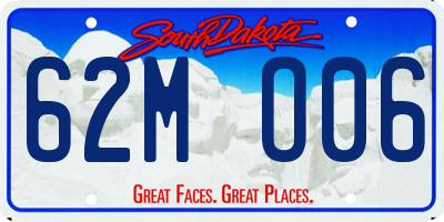SD license plate 62MO06