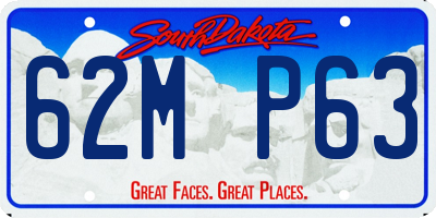 SD license plate 62MP63