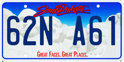 SD license plate 62NA61