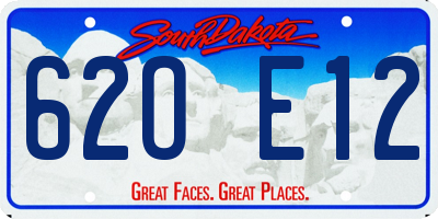 SD license plate 62OE12