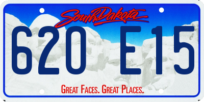 SD license plate 62OE15