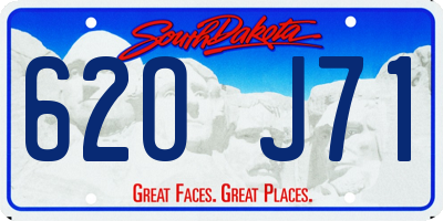 SD license plate 62OJ71