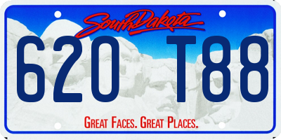 SD license plate 62OT88
