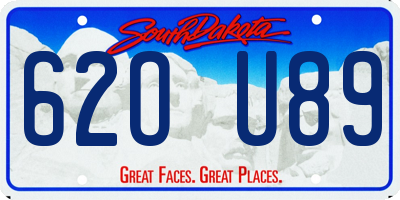 SD license plate 62OU89