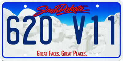 SD license plate 62OV11