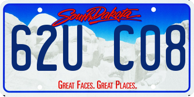 SD license plate 62UC08
