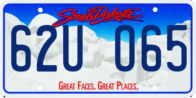 SD license plate 62UO65