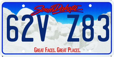 SD license plate 62VZ83