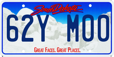 SD license plate 62YM00
