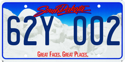 SD license plate 62YO02