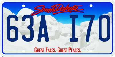 SD license plate 63AI70