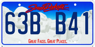 SD license plate 63BB41