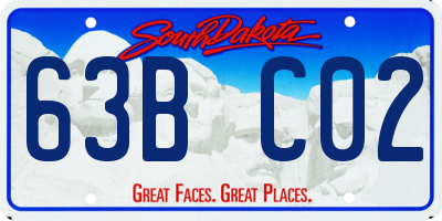 SD license plate 63BC02