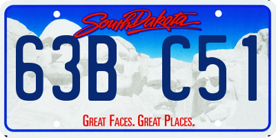 SD license plate 63BC51